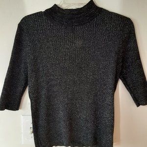 Maddie steel black glittery top high neck size XL